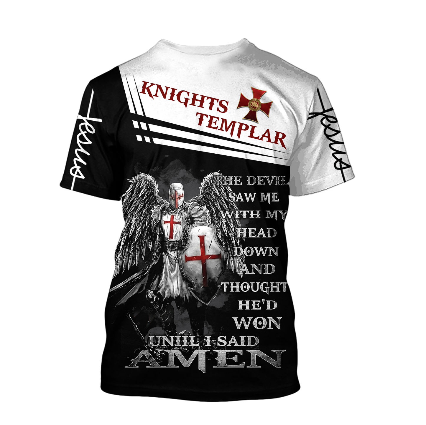Knight of Christ Jesus 3D All Over Printed Shirts For Men and Women AM220402 - Amaze Style™-Apparel