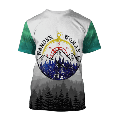 Hiking trails open wander women 3D all over printed shirts