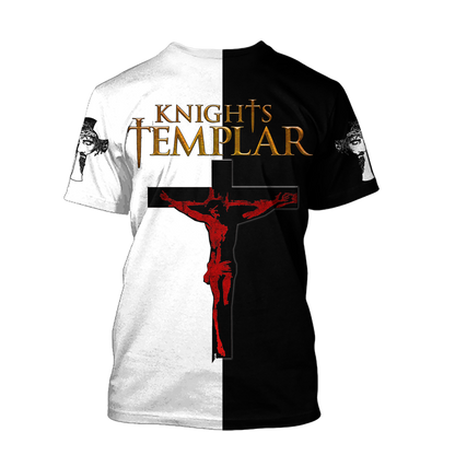 Knight of Christ Jesus 3D All Over Printed Shirts For Men and Women AM210402 - Amaze Style™-Apparel