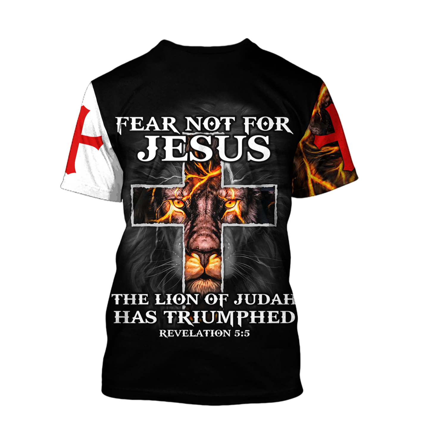 Faith in God Lightning Lion - Christian - 3D All Over Printed Style for Men and Women