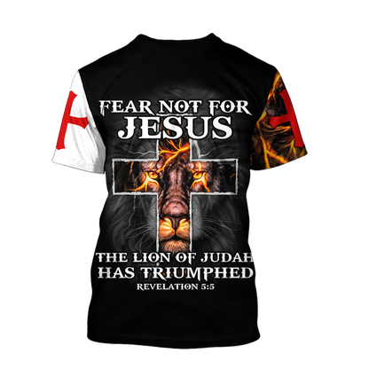 Faith in God Lightning Lion - Christian - 3D All Over Printed Style for Men and Women