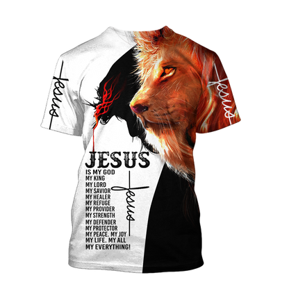 God and Lion - Christian - 3D All Over Printed Style for Men and Women