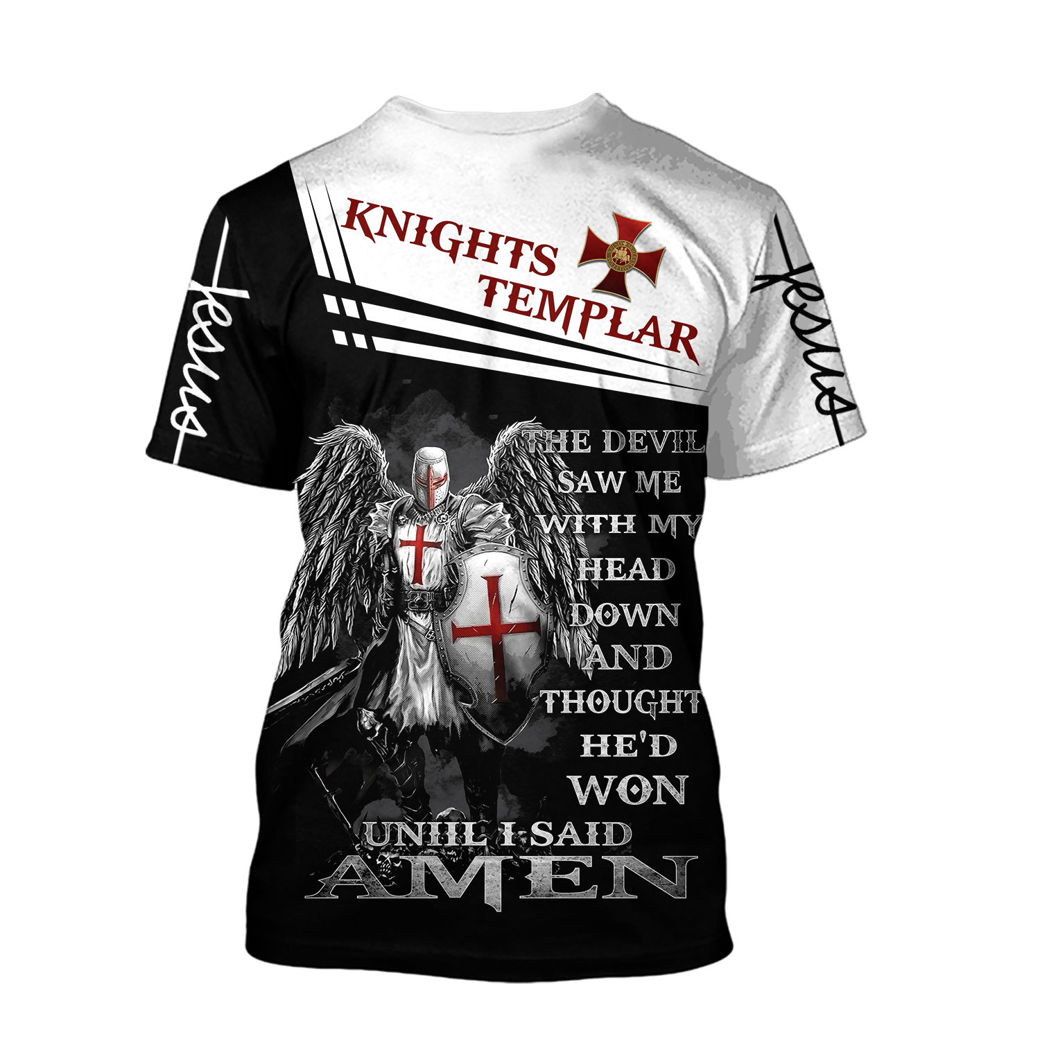 Knight of Christ Jesus 3D All Over Printed Shirts For Men and Women AM220402 - Amaze Style™-Apparel