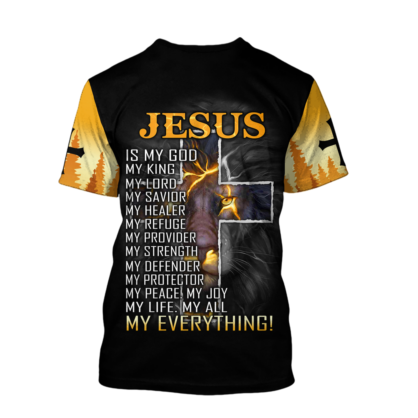 Faith in God and Lion - Christian - 3D All Over Printed Style for Men and Women