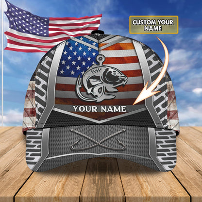 Custom Name Carp Fishing hat 3D design print Cap