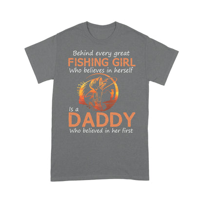 Behind Every Great Fishing Girl Standard T-shirt
