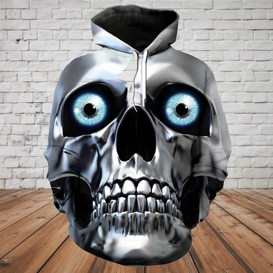 SKULL 3D HOODIE  PL305 - Amaze Style™-Apparel