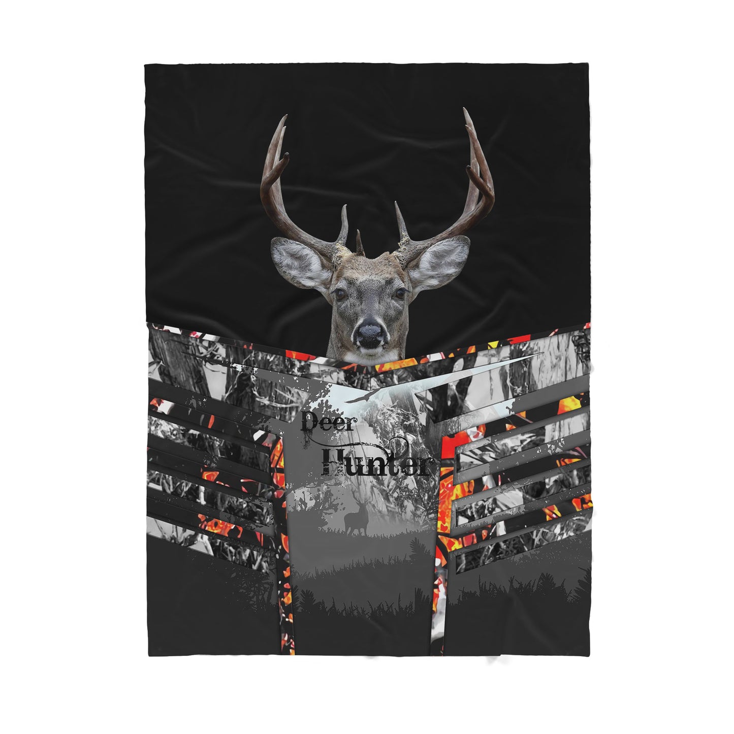 Deer Hunting Sherpa Blanket