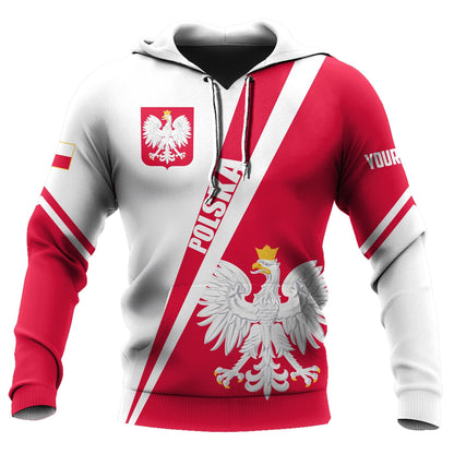 Personalized Polska 3D All Over Printed Unisex Hoodie