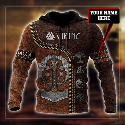 Customize Name Viking 3D All Over Printed Unisex Shirts