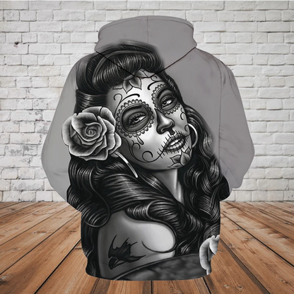 SKULL 3D HOODIE  PL318 - Amaze Style™-Apparel