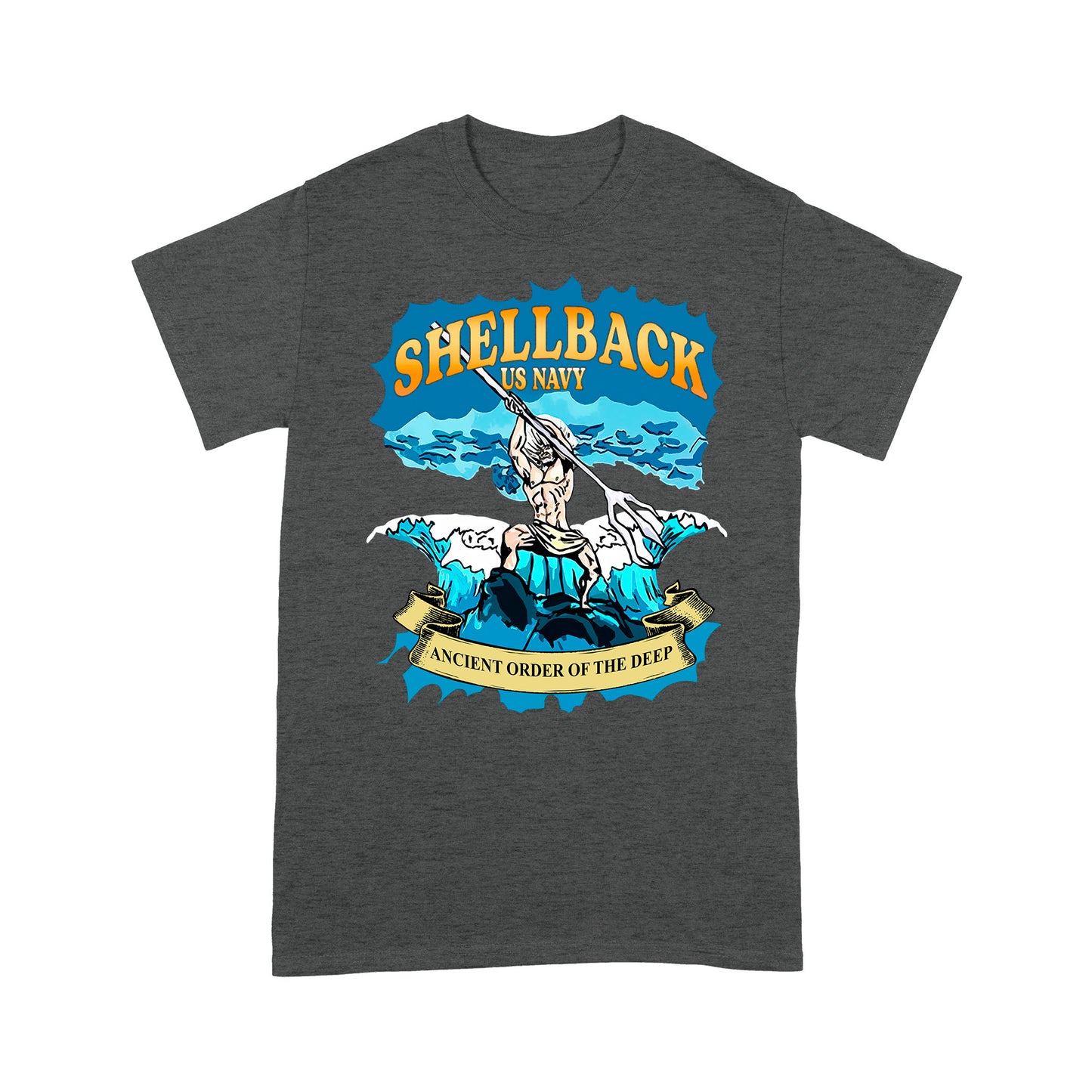 Shellback US Navy Ancient Order Of The Deep Standard T-Shirt Amazing Gift For Dad Papa Grandpa