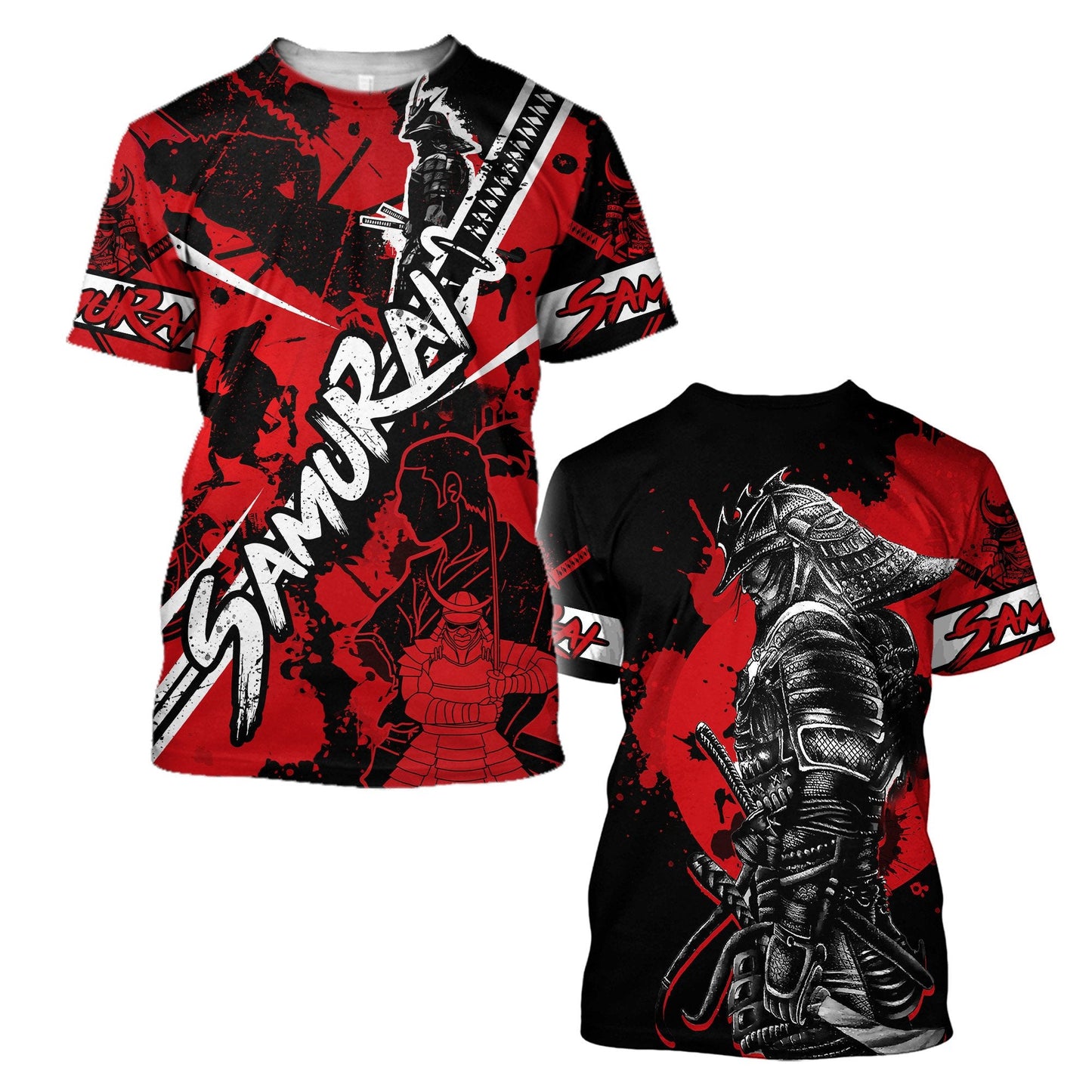 Samurai Tattoo 3D Over Printed Unisex Shirt