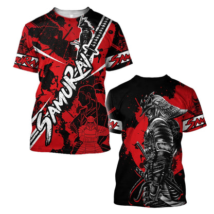 Samurai Tattoo 3D Over Printed Unisex Shirt