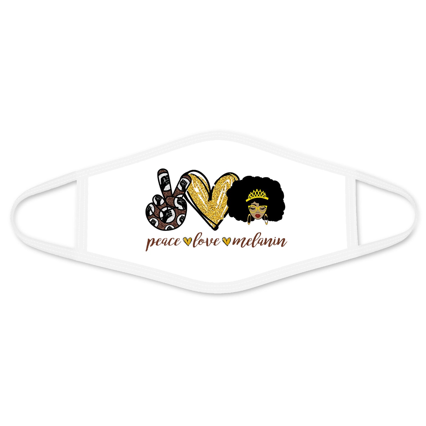 Peace And Love Face Mask White MEI