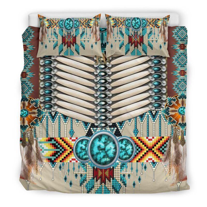 NATIVE AMERICAN PATTERN QBED HP090420BED - Amaze Style™-BEDDING SETS