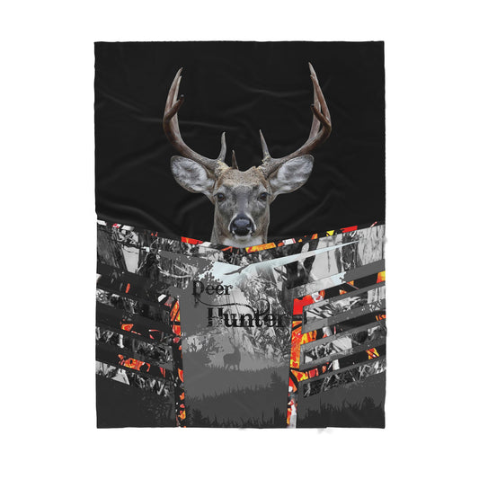 Deer Hunting Sherpa Blanket