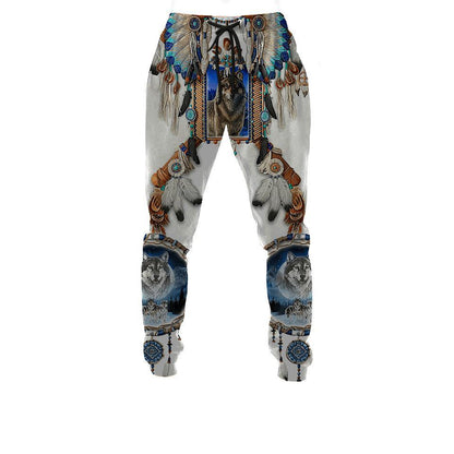 Wolf Native American 3D All Over Printed Unisex Shirts