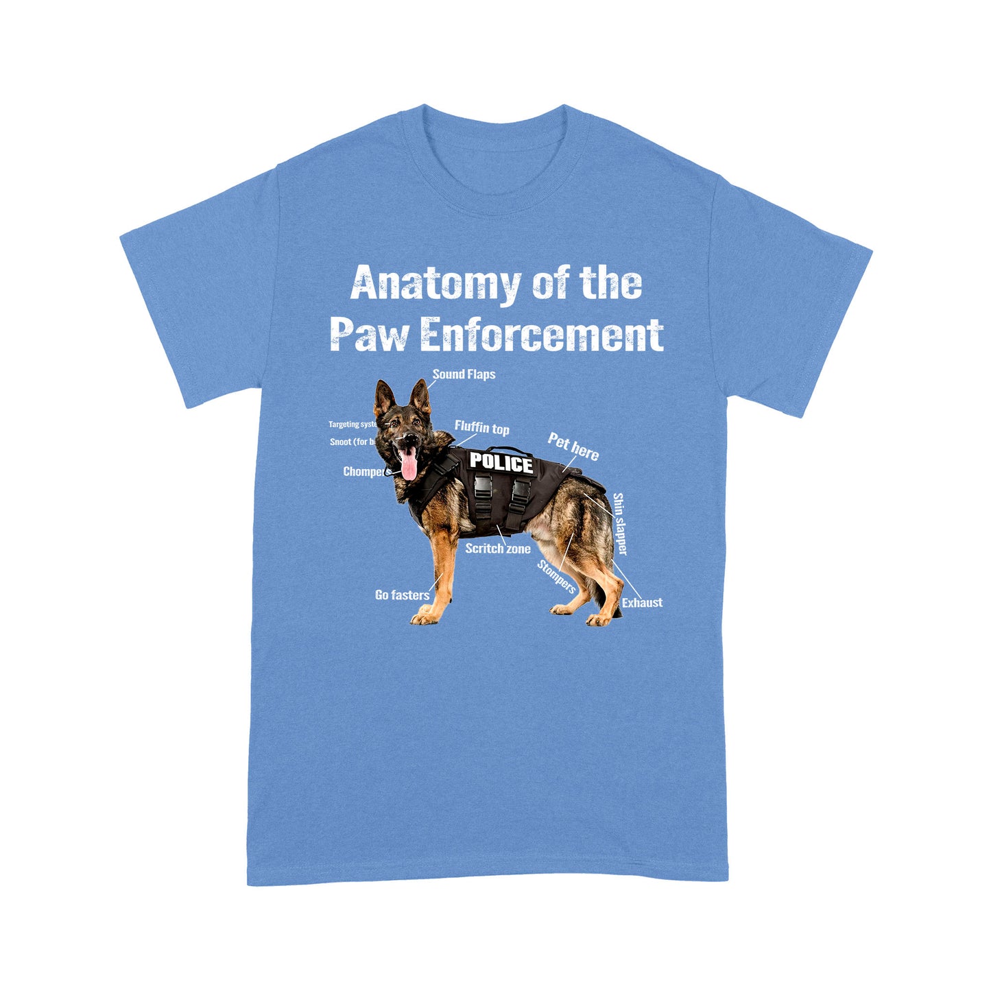 Gifts For Police Dog Anatomy Of The Paw Enforcement Classic T-Shirt