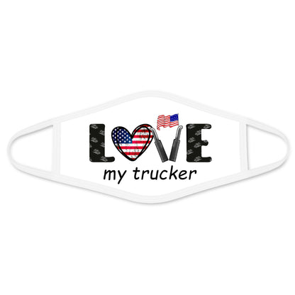 Love My Trucker Face Mask DL