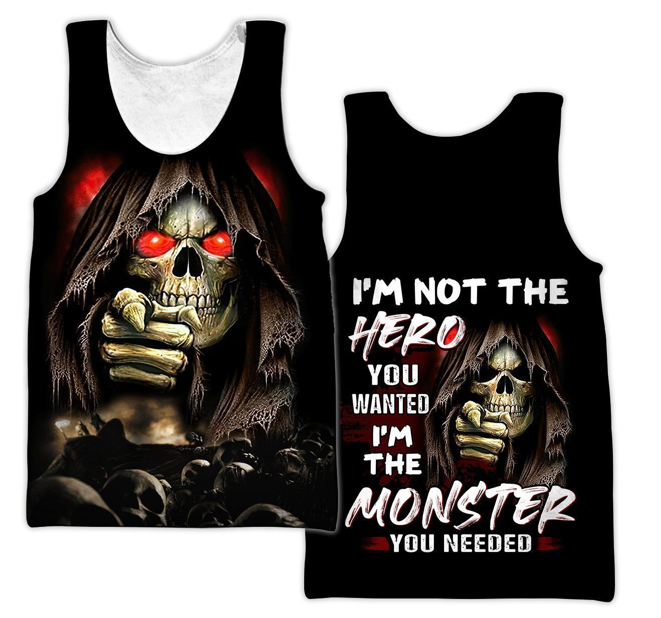 Skull I'm Not The Hero You Wanted 3D All Over Printed Hoodie VP12092002