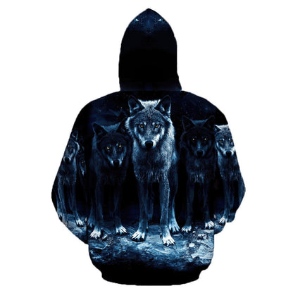 Wolf 3D All Over Printed Unisex Shirts