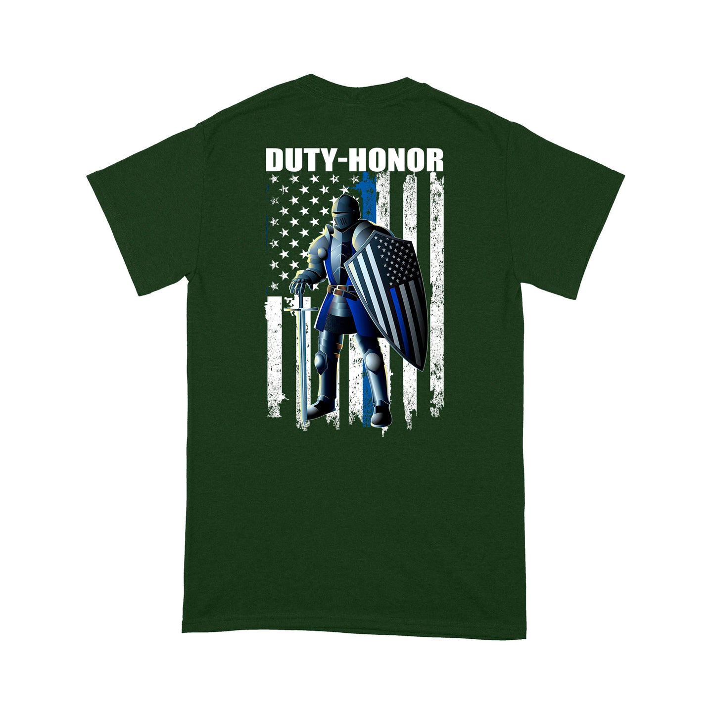 Duty Honor Thin Blue Lines T-Shirt Special Gift For Policeman