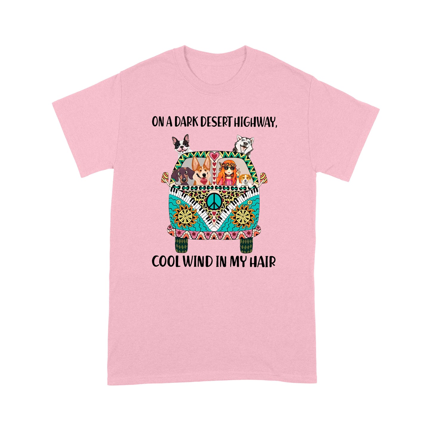 Hippie And Dog Standard T-shirt TN