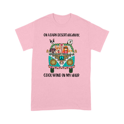 Hippie And Dog Standard T-shirt TN