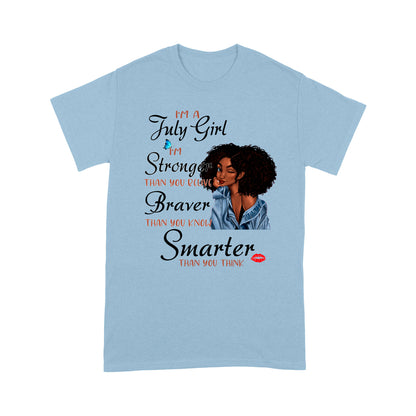 July Black Girl T shirt DL - African Girl T-shirt