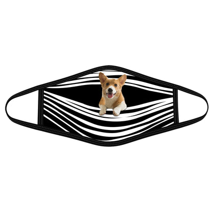 Corgi Stripes All-Over-Print Face Mask DL