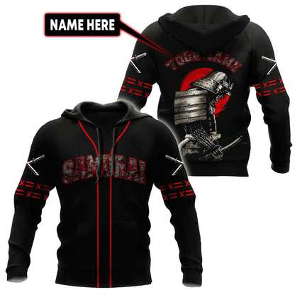 Custom Name Samurai 3D All Over Printed Unisex Shirts