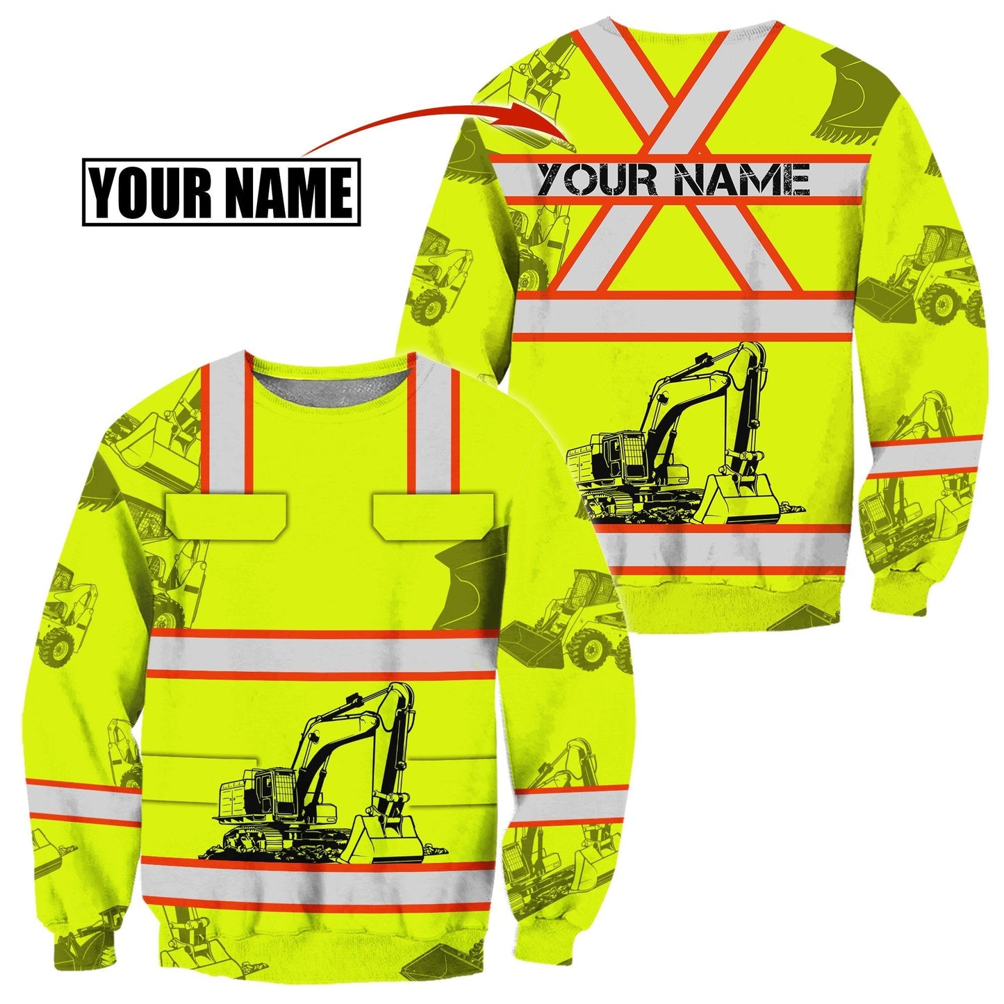 Customize Name Heavy Equipment Operator 3D All Over Printed Unisex Shirt