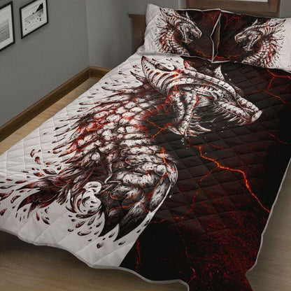 Lava Dragon Art Quilt Bedding Set KT