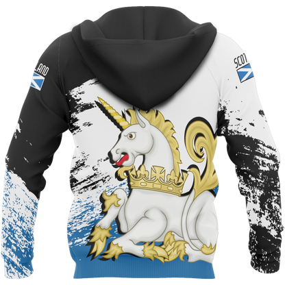 Scotland Royal Unicorn Pullover Hoodie NNK 1512 - Amaze Style™-Apparel