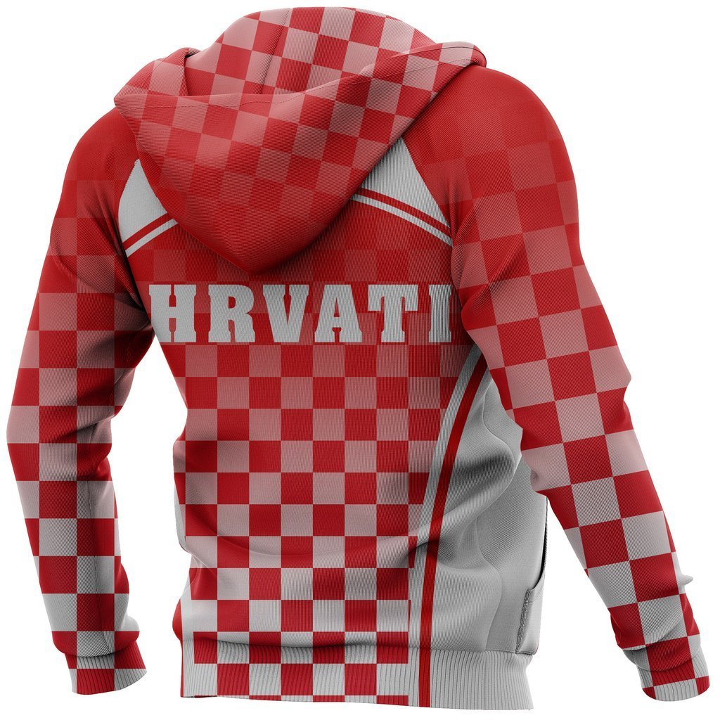 Croatia Zipper Hoodie - S. Style J9 - Amaze Style™-Apparel
