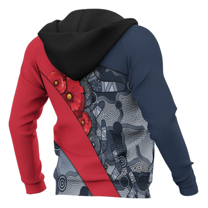 Australia Aboriginal Hoodie Anzac Day ver1 - Amaze Style™-Apparel