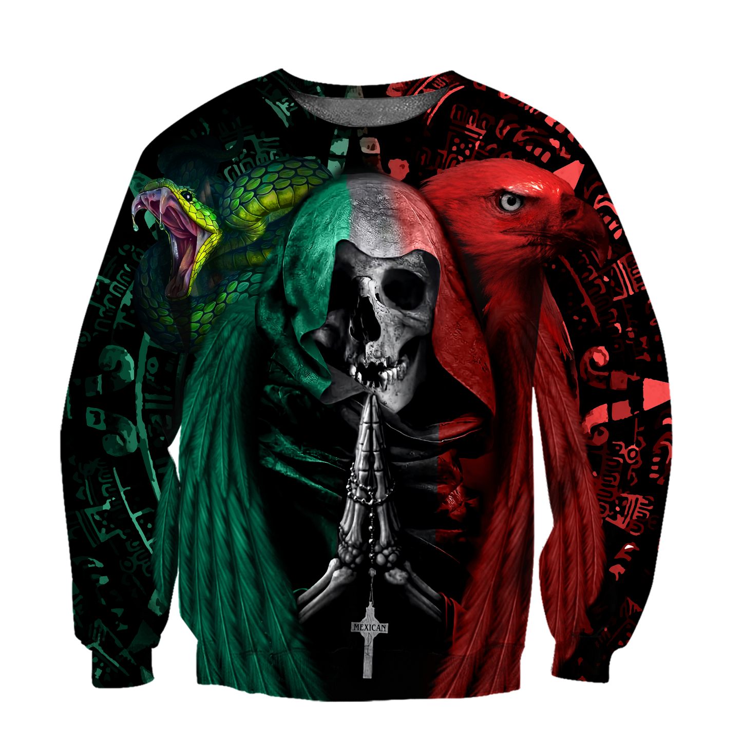 Mexican Aztec Skull 3D All Over Printed Shirts For Men and Women DQB07222006