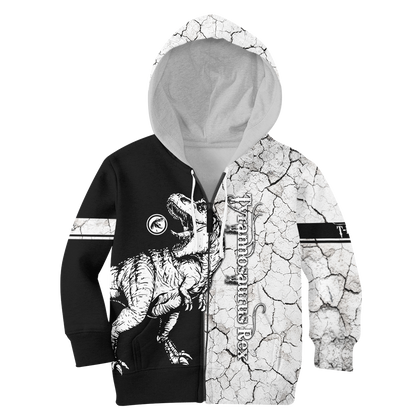 Tyrannosaurus Dinosaur 3D all over printed shirts for Kids
