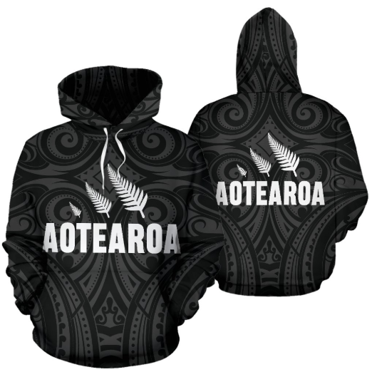 New Zealand - Aotearoa Maori Three Silver Fern Th9 - Amaze Style™-Apparel