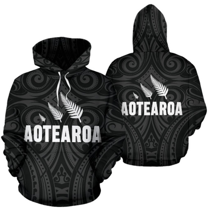 New Zealand - Aotearoa Maori Three Silver Fern Th9 - Amaze Style™-Apparel