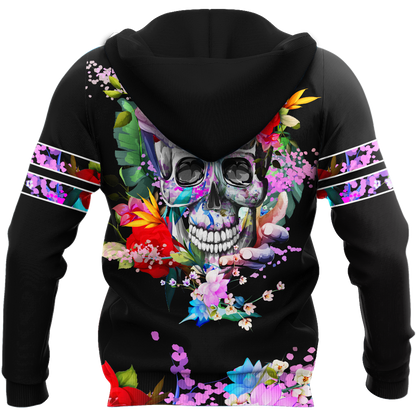 Rose Love Skull 3D all over printed for man and women QB05252003 - Amaze Style™-Apparel