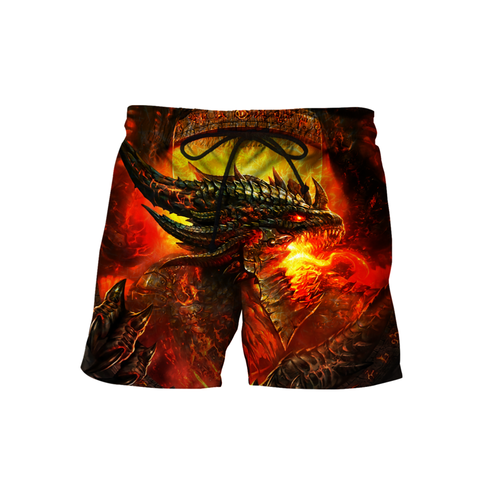 Premium All Over Printed Red Fire Dragon Shirts MEI