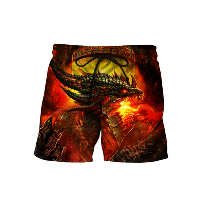Premium All Over Printed Red Fire Dragon Shirts MEI