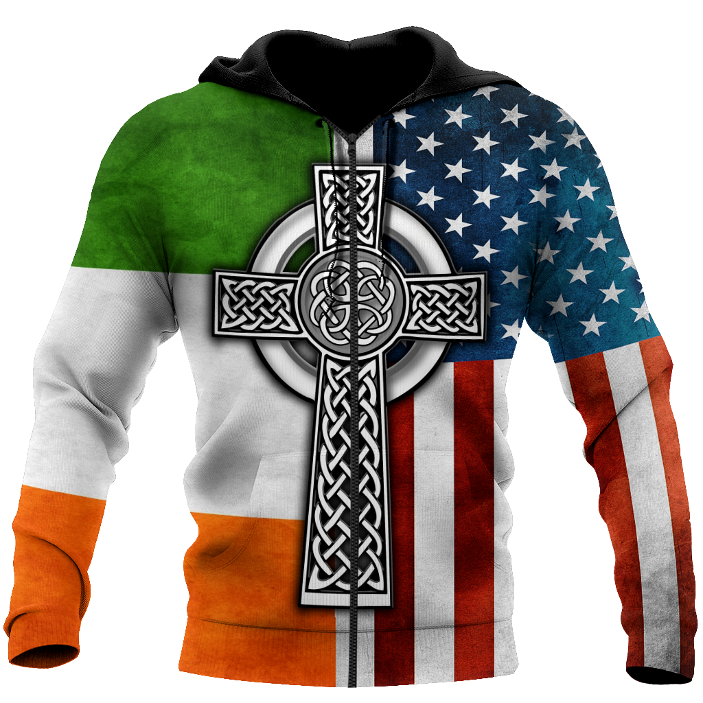Irish By Blood American By Birth 3D All Over Printed Shirts For Men and Women DQB29102002