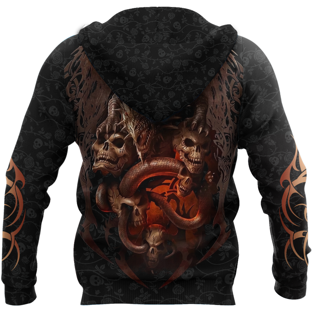 Love dragon skull 3D all over printed for man and women QB06172001