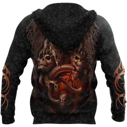 Love dragon skull 3D all over printed for man and women QB06172001