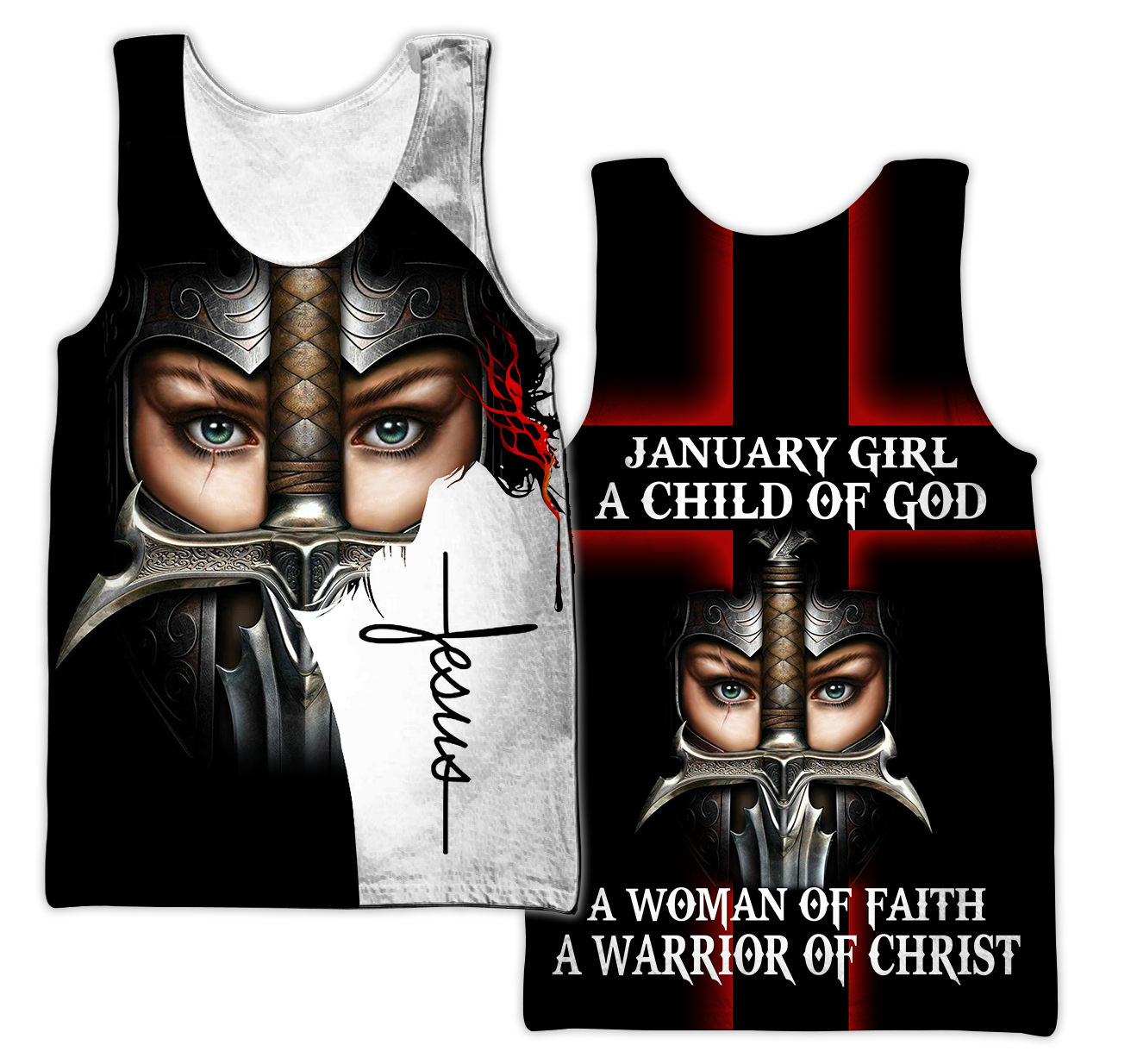 January Girl - I Am A Daughter Of God 3D All Over Printed Shirts For Men and Women TA040205S1