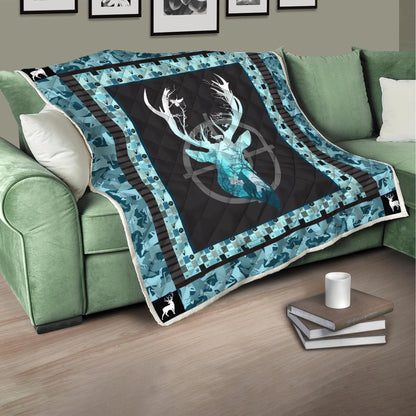 Deer Hunting 3D Quilt HHT08082006-LAM