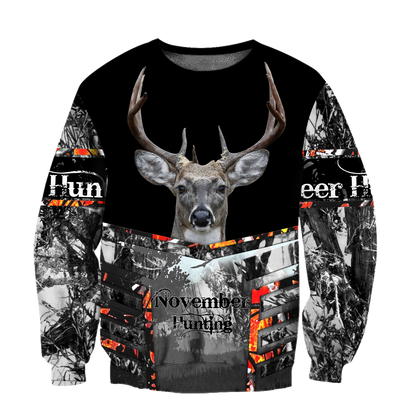 Premium November Deer Hunting 3D All Over Printed Shirts